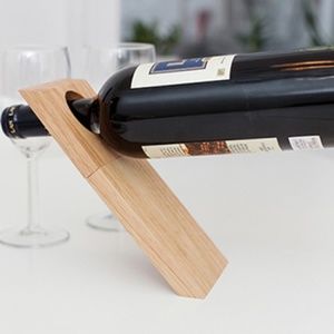 Floating Wine Bottle Stand Kikkerland